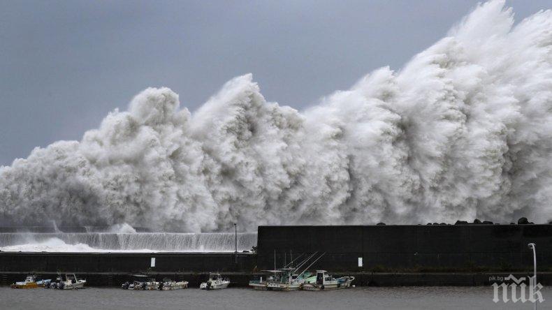 ТРАГЕДИЯ! Тайфунът „Джеби“ в Япония взе 6 жертви (СМРАЗЯВАЩИ КАДРИ)