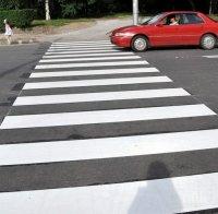 Нова маркировка на пешеходните пътеки около училища и детски градини във Варна