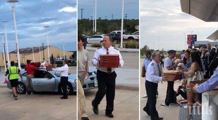 пилот отменен полет направи уникална изненада пътниците видео