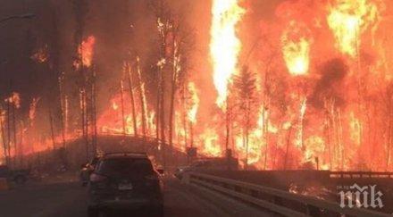 огнена стихия огромни пожари гръцкия остров самос