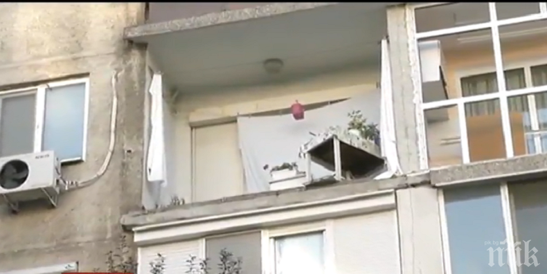 УЖАСЕН ИНЦИДЕНТ! Срути се балкон в Силистра, жена полетя от четвъртия етаж