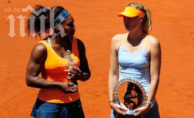 Уилямс победи Шарапова с 6:4, 6:4 на финала на турнира „Ролан Гарос”