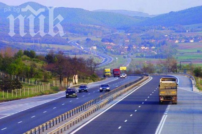 Магистралата за Бургас като пустиня