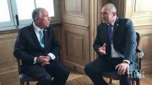 Радев се срещна с президента на Португалия