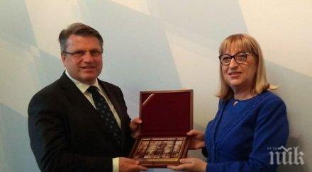 цачева похвали баварския колега изграждането европейската прокуратура