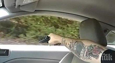 eкшън бургас криминален тип стреля автобус работници засичане