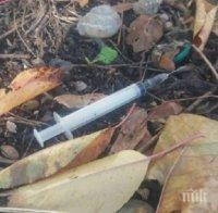 НАГЛО! Наркомани се боцкат пред погледите на деца в Пловдив: Кво толкова! (СНИМКИ)