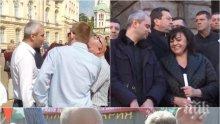 ПЪРВО В ПИК! Човек на Нинова се яви на протеста