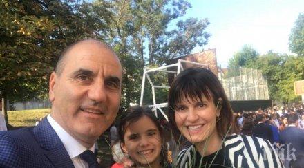 цветан цветанов изпрати малката дъщеря софия първи клас