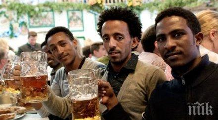 пълен смях италианска кметица гони мигрантите топла бира