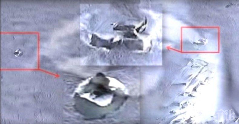 МИСТЕРИЯ! Уфолози откриха летящи чинии в ледовете на Антарктида (ВИДЕО)