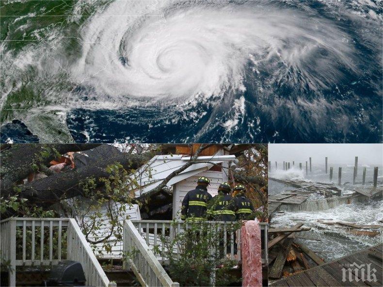 УЖАСЪТ В АМЕРИКА! Ураганът Флорънс продължава да вилнее (ВИДЕО/СНИМКИ)