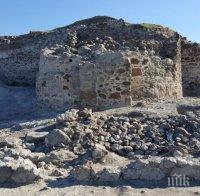 Находка! Откриха крепостна стена и кула при разкопките на крепостта „Русокастро“