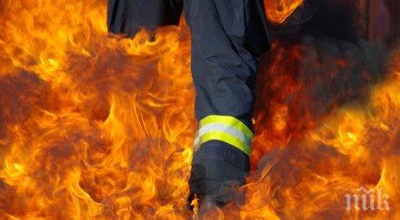 огнеборците гасиха пожара югозапада