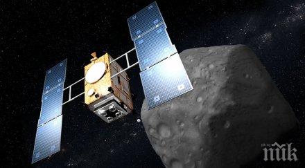 космоса япония стиска палци успешно кацане астероид