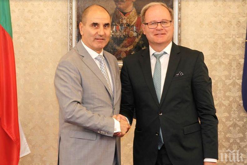 Цветанов се срещна с главния прокурор на Бавария Рейнард Рьотле (СНИМКИ)