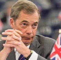 Найджъл Фараж с призив за недопускане на втори референдум за Брекзит