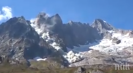 уникално видео страшна гледка алпите вижте случи