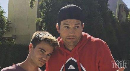 инцидент аштън къчър удари автомобила тийнейджър