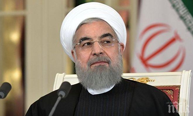 Президентът на Иран заяви, че страната му ще запази присъствието си в Сирия до пълния разгром на терористите в нея