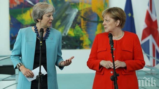 Канцлерът на Германия изрази надежда, че Великобритания ще напусне ЕС по приятелски