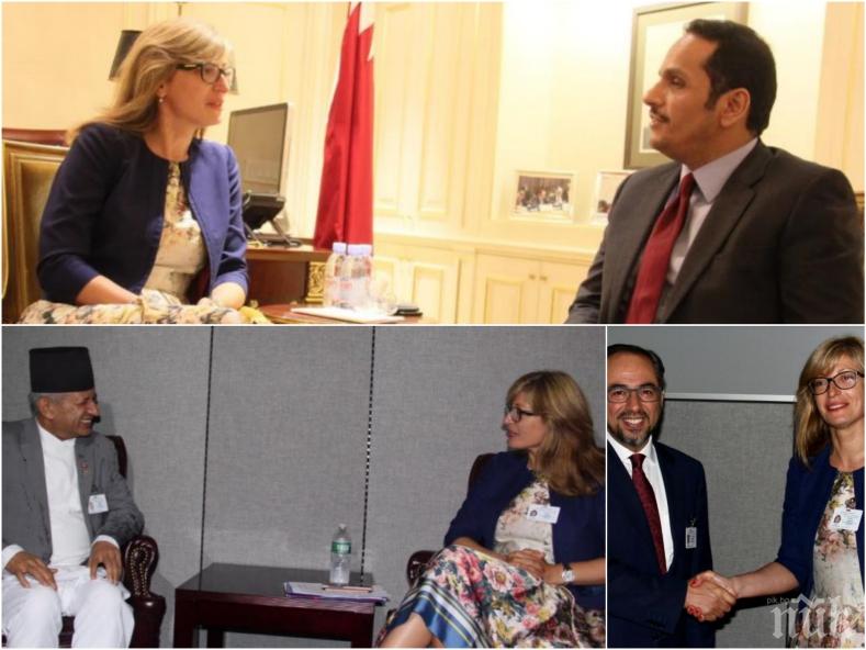 Захариева се срещна с първите дипломати на Афганистан, Катар и Непал 