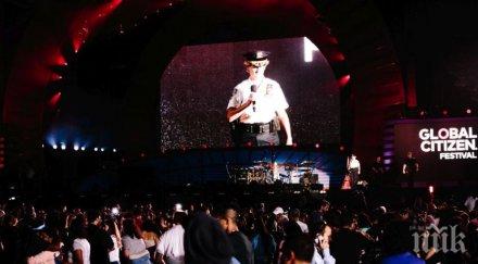 паника време музикален фестивал йорк хората крещят изстрели