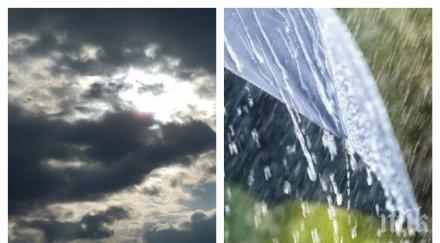 лош старт октомври облаци дъжд ниски температури първия ден месеца