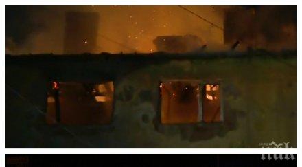 огънят изгорелия блок божурище тръгнал дома мъж заплашвал самозапали