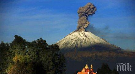 вулканът попокатепетъл изригна