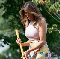 Мелания Тръмп на първа самостоятелна обиколка в Африка