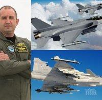 РАЗКРИТИЕ НА ПИК! Президентът Румен Радев пак посяга към бойните самолети - ето как иска да участва в избора им