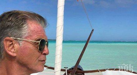 опасни срещи пиърс броснан размина кървава водна драма нападна снимки