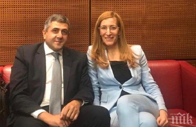 ВЪВ ВИЕНА: Министър Ангелкова се срещна с генералния секретар на СОТ Зураб Пололикашвили