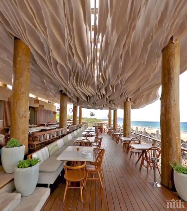 Уникално! В гръцки ресторант показаха най-необичайният таван

 