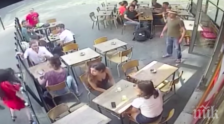 една година затвор мъжа зашлевил жена улица париж видео