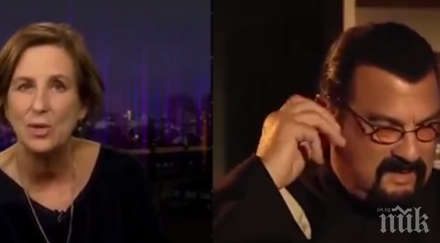 стивън сегал прекъсна интервю напусна ядосан студиото видео