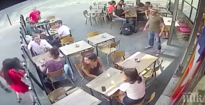 Една година затвор за мъжа, зашлевил жена на улица в Париж (ВИДЕО)
