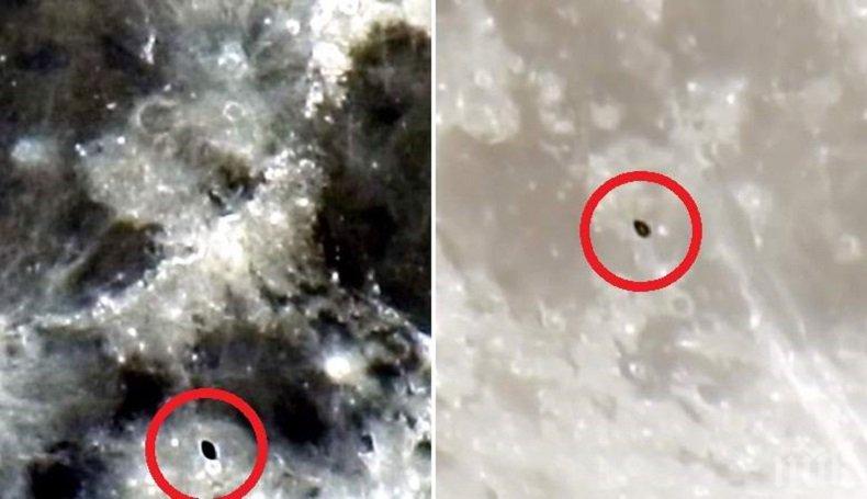 СЕНЗАЦИЯ! Астроном снима космически кораб край Луната (ВИДЕО)