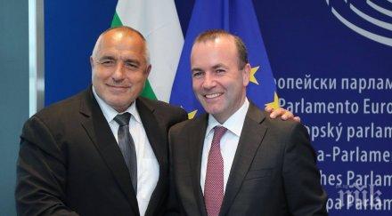 манфред вебер поздрави борисов разкриването убийството виктория