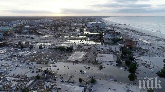 Ураганът Майкъл е нанесъл катастрофални щети на американската военна база Тиндал във Флорида