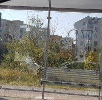 Вандали си го изкараха на поредна спирка в Пловдив