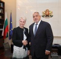 Премиерът Борисов се срещна с посланика на Великобритания Ема Хопкинс