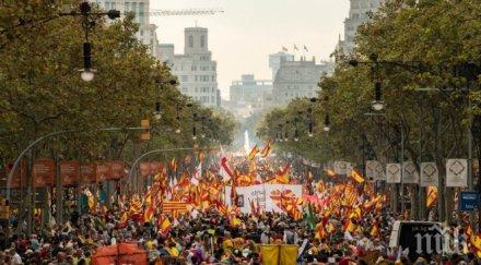 десетки хиляди взеха участие демонстрация единство испания