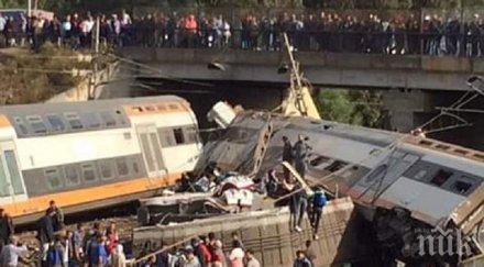 касапница високоскоростен влак излетя мароко жертви ранени снимки