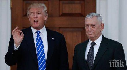 министърът отбраната сащ никога съм обсъждал доналд тръмп възможност подам оставка