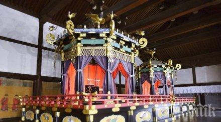 новият японски император шири нов огромен трон