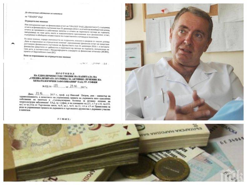 ИЗВЪНРЕДНО В ПИК! Втори одитен доклад разкрива източването на болница от червения депутат проф. Георги Михайлов - ето как приближеният на Ламбо ощетил здравното заведение с над 5 милиона (ДОКУМЕНТИ)