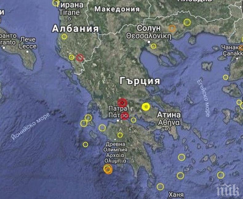 Земетресение с магнитуд 3.7 по скалата на Рихтер разлюля Гърция