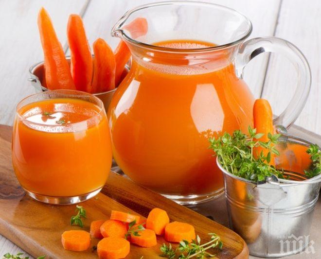 СЛАДКО! Седем причини да заобичате и пиете сок от моркови